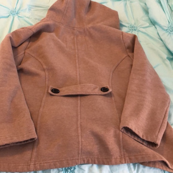 Tan Plus Size Sebby Fleece Toggle Jacket. Size XXL (18/20). - Picture 5 of 6